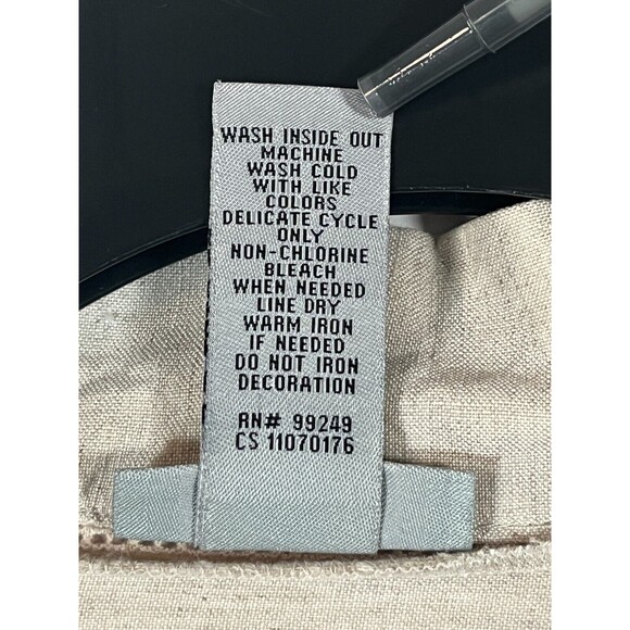 Catherines Linen Blend Cardigan Open Front Size 2x 22/24W Neutral Layers Office - Picture 3 of 7